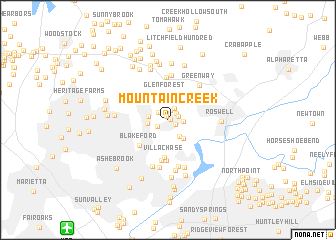 map of Mountain Creek