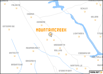 map of Mountain Creek