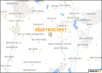 map of Mountaincrest