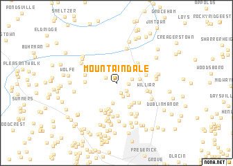 map of Mountaindale