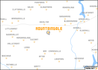 map of Mountain Dale