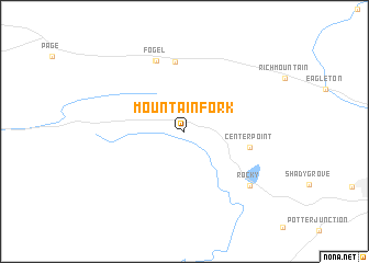 map of Mountain Fork