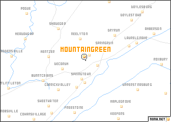 map of Mountain Green