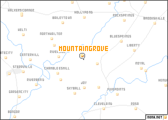 map of Mountain Grove