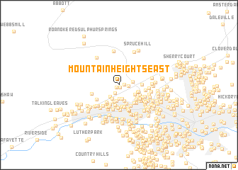 map of Mountain Heights East