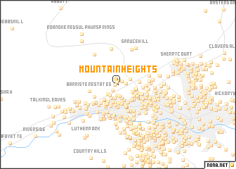 map of Mountain Heights