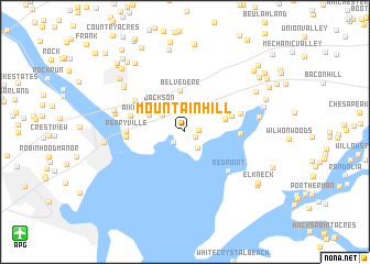 map of Mountain Hill