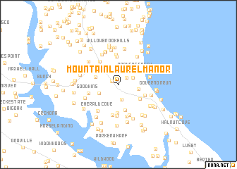 map of Mountain Laurel Manor