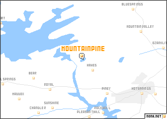 map of Mountain Pine