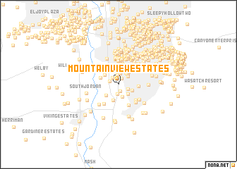 map of Mountain View Estates