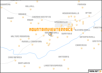 map of Mountain View Terrace