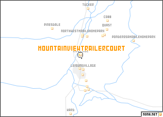 map of Mountain View Trailer Court