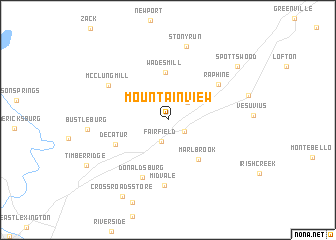 map of Mountain View