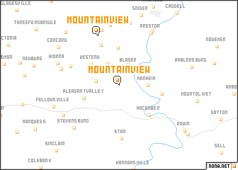 map of Mountain View