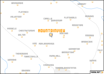 map of Mountain View