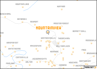 map of Mountain View
