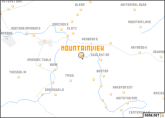 map of Mountain View