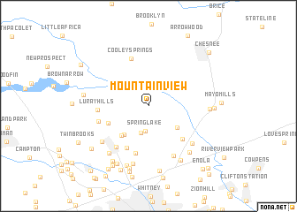 map of Mountain View