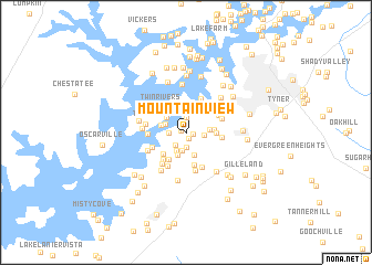 map of Mountain View