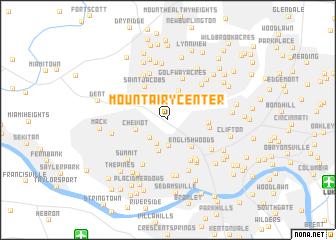 map of Mount Airy Center