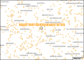 map of Mount Airy Overview Estates