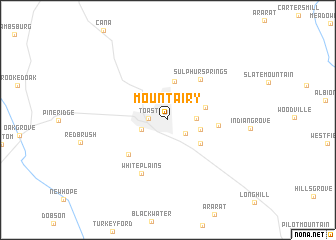 map of Mount Airy
