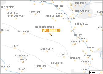 map of Mount Air