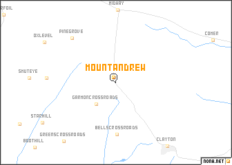 map of Mount Andrew