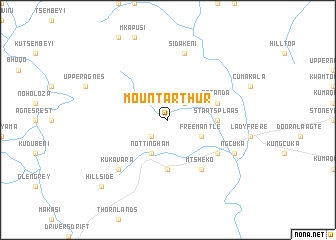 map of Mount Arthur