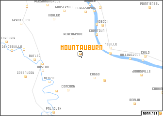 map of Mount Auburn