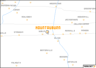 map of Mount Auburn