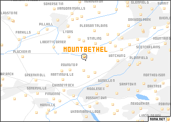 map of Mount Bethel