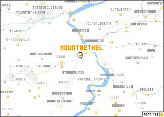 map of Mount Bethel