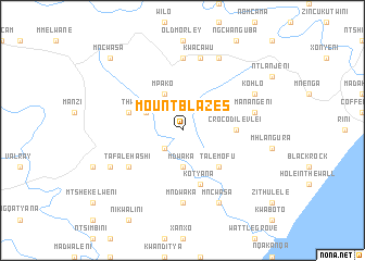 map of Mount Blazes