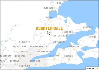 map of Mount Cargill