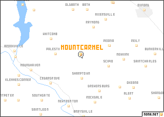 map of Mount Carmel