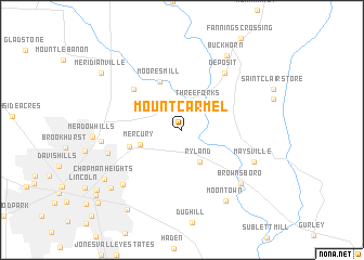 map of Mount Carmel