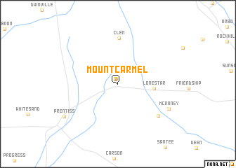 map of Mount Carmel