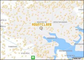 map of Mount Clare