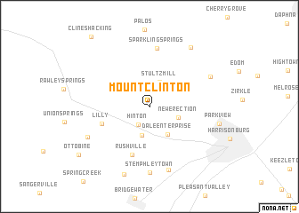 map of Mount Clinton