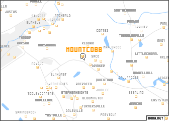 map of Mount Cobb