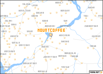 map of Mount Coffee