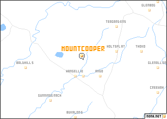 map of Mount Cooper