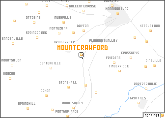 map of Mount Crawford