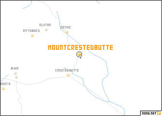 map of Mount Crested Butte