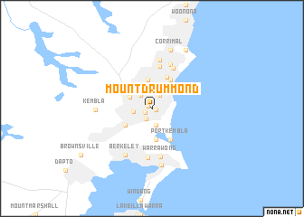 map of Mount Drummond