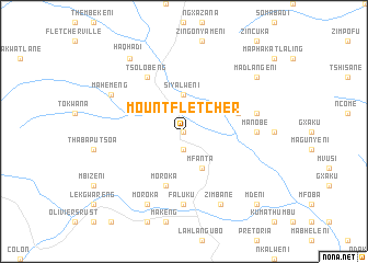 map of Mount Fletcher
