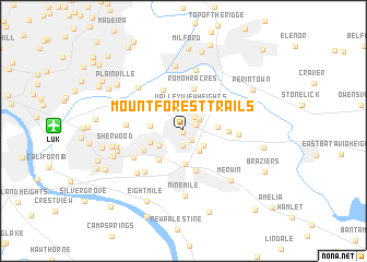 map of Mount Forest Trails