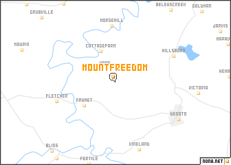 map of Mount Freedom