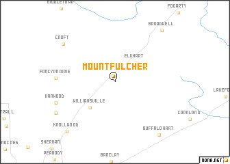 map of Mount Fulcher